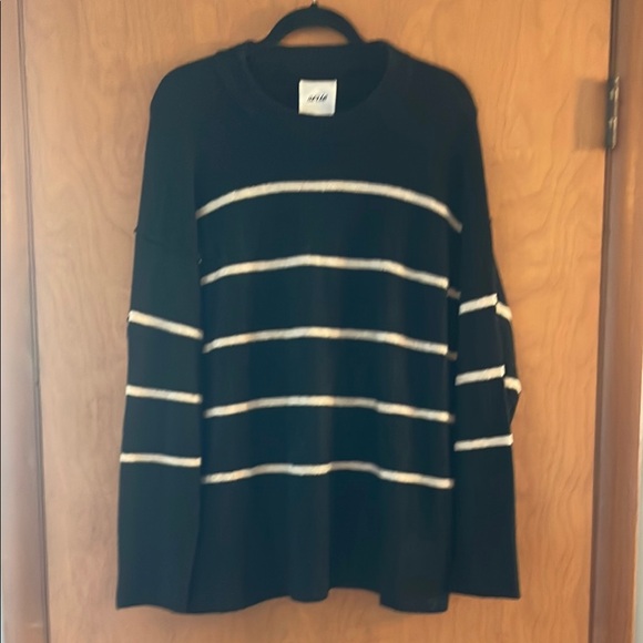 aerie Sweaters - Black and White Striped Sweater